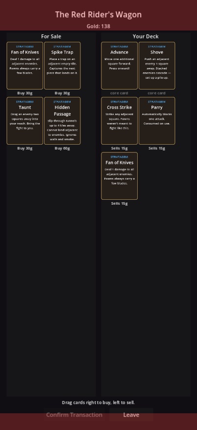 If You Come for the King shop screen